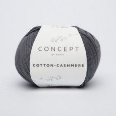 Cotton Cashmere 61 donkergrijs- Katia
