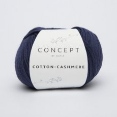 Cotton Cashmere 62 donkerblauw - Katia