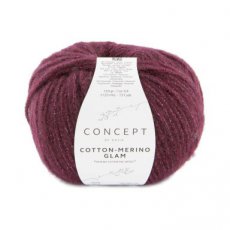 Cotton-Merino Glam 304 Bordeauxrood