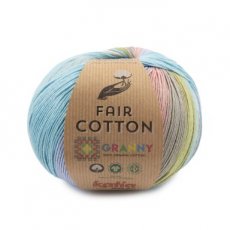 Fair Cotton Granny 305 - Pastel blauw-Licht lila-Lichtroze-Beige
