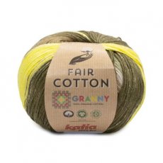 Fair Cotton Granny 308 - Kaki-Ecru