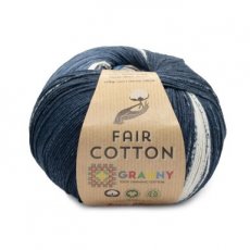 Fair Cotton Granny 309 - Blauw-Turquoise-Nachtblauw