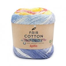 Fair Cotton Infinity 102 Fair Cotton Infinity 102 Blauw-Pistache-Geel-Oranje
