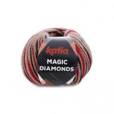 Magic Diamonds 58 beige-rood-zwart Magic Diamonds 58 beige-rood-zwart - Katia