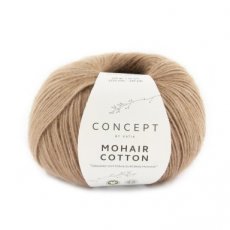 Mohair Cotton 74 beigerood - Katia