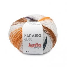 Paraiso 51 - Ecru-Oranje-Bruin-Groen blauw-Parelachtig paars