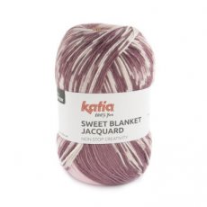 Sweet Blanket Jacquard 308 Lichtroze-Ree bruin-Donker roze